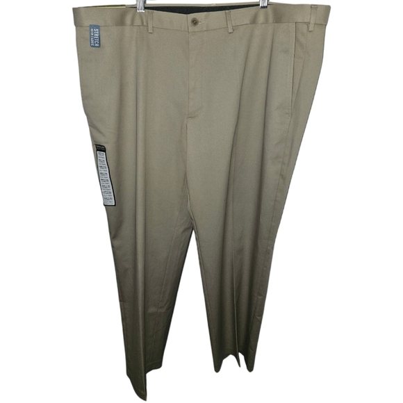 NWT Hagger Clothing Premium No Iron Khaki Dress Pants - Picture 1 of 4
